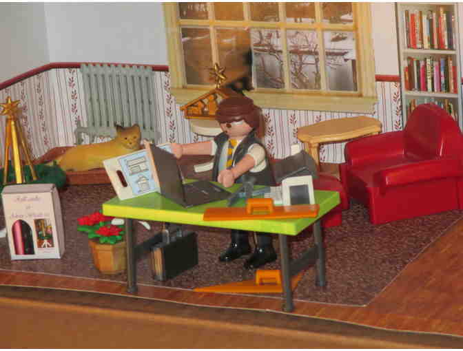 Miniature Christmas Room, Hand made by Sister Carol Crater