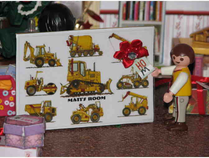 Miniature Christmas Room, Hand made by Sister Carol Crater