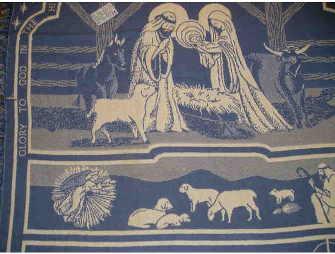 Nativity Scene Throw Blanket
