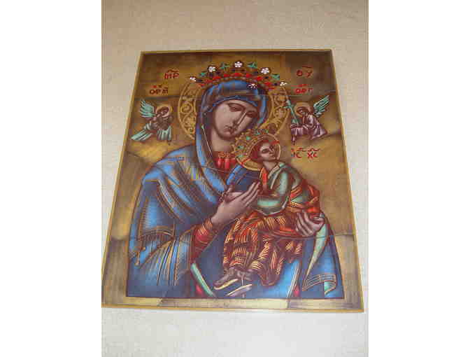 'Our Lady of Perpetual Help' Tile made in Holland