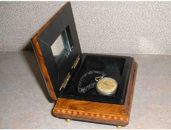 Vintage Pocket Watch with Jewelry Box