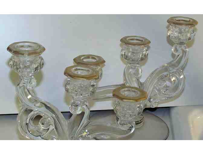 Vintage Heisey Cascade Candlesticks