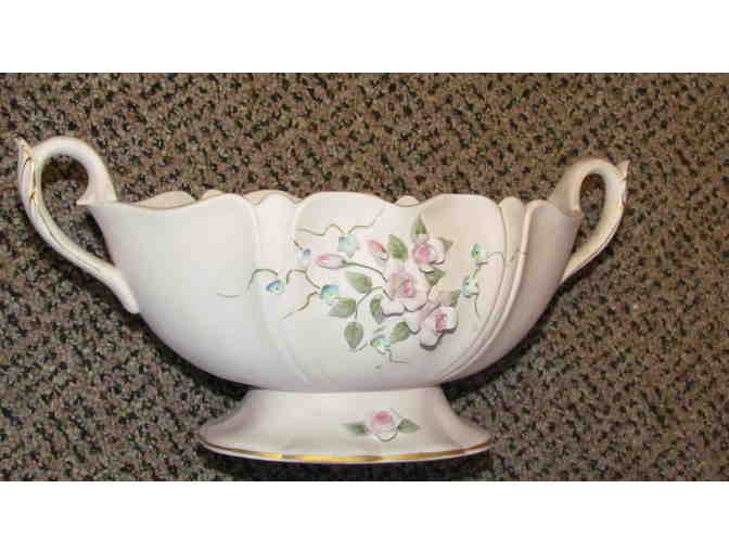 Vintage Lefton China Bowls, with Raised Sculpted Flowers, set of two