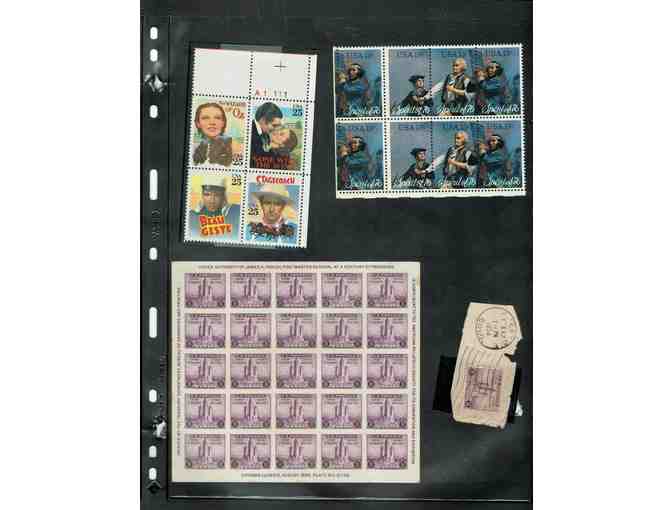 Stamp Collection Package Five with Murray Baseball Card