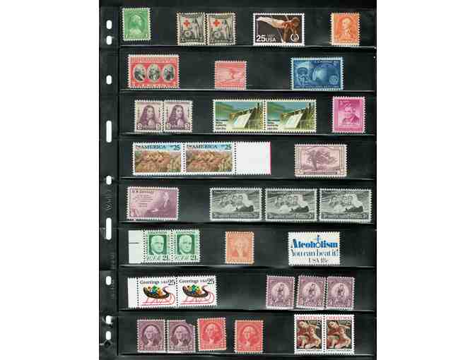 Stamp Collection Package Five with Murray Baseball Card