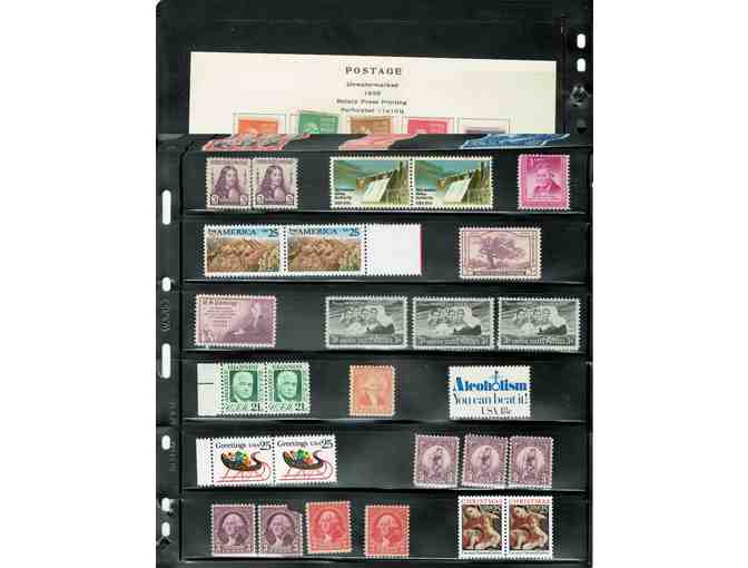 Stamp Collection Package Five with Murray Baseball Card