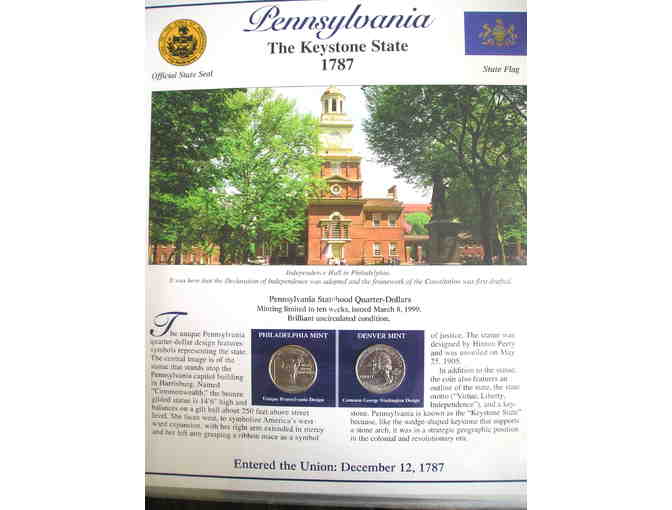 Statehood Quarters (with Stamps) Collection, Volume I and II