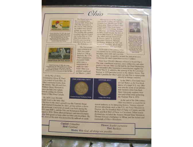 Statehood Quarters (with Stamps) Collection, Volume I and II