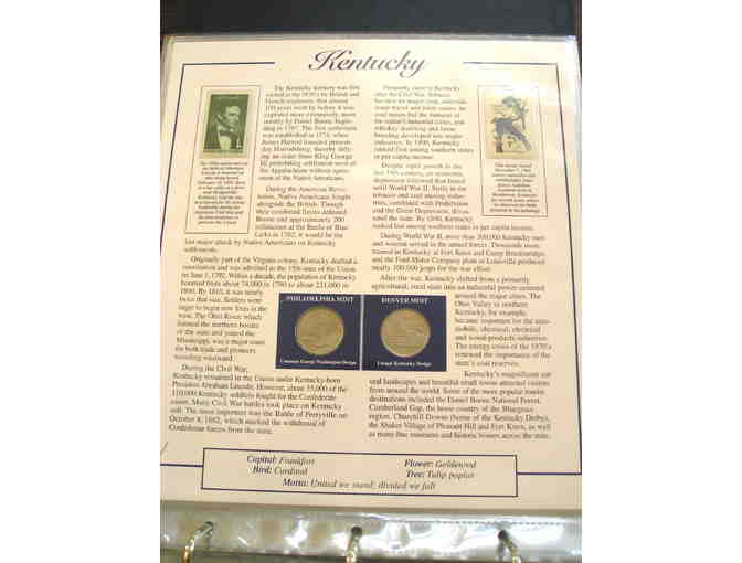 Statehood Quarters (with Stamps) Collection, Volume I and II