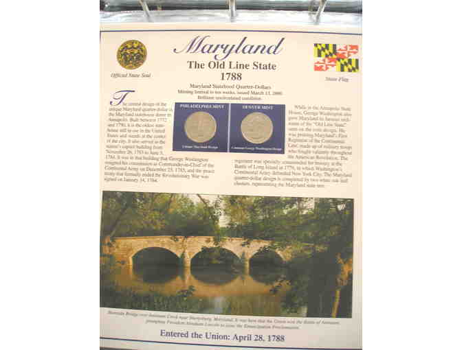 Statehood Quarters (with Stamps) Collection, Volume I and II