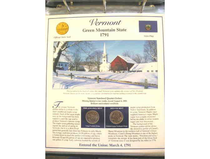 Statehood Quarters (with Stamps) Collection, Volume I and II