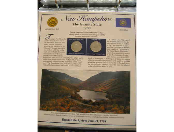 Statehood Quarters (with Stamps) Collection, Volume I and II