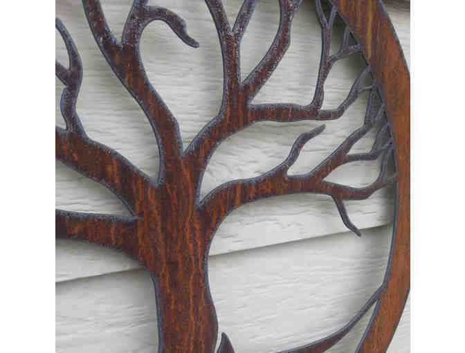 Rustic Tree of Life Recycled Metal Art