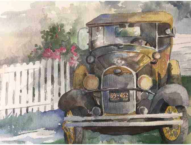 'Rafe's '31 Ford' watercolor painting by Dodie Hamilton