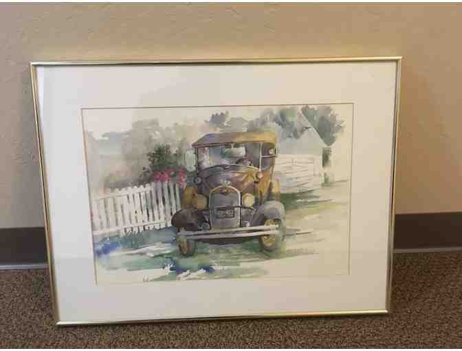 'Rafe's '31 Ford' watercolor painting by Dodie Hamilton