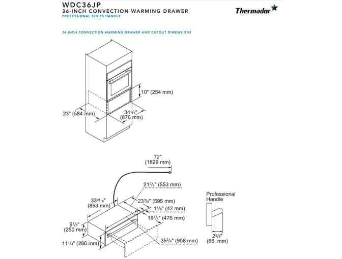 Thermador 36-inch Warming Drawer