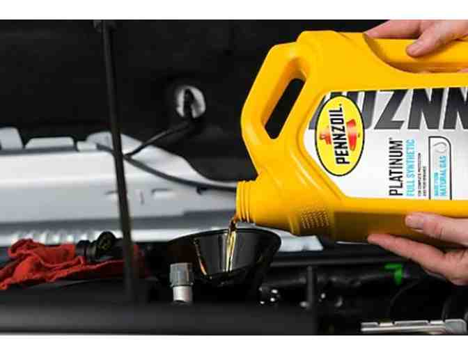 One free oil change from Pennzoil