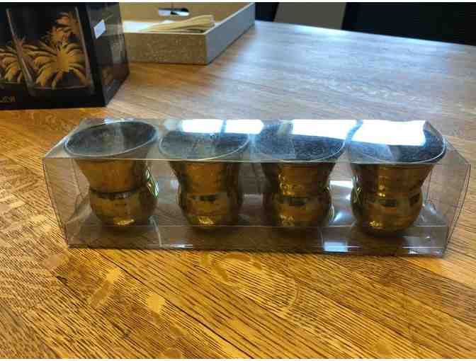 Gold themed drink set