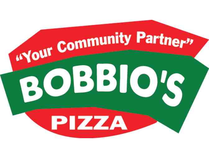 1 large pizza each month for a year from Bobbio's Pizza