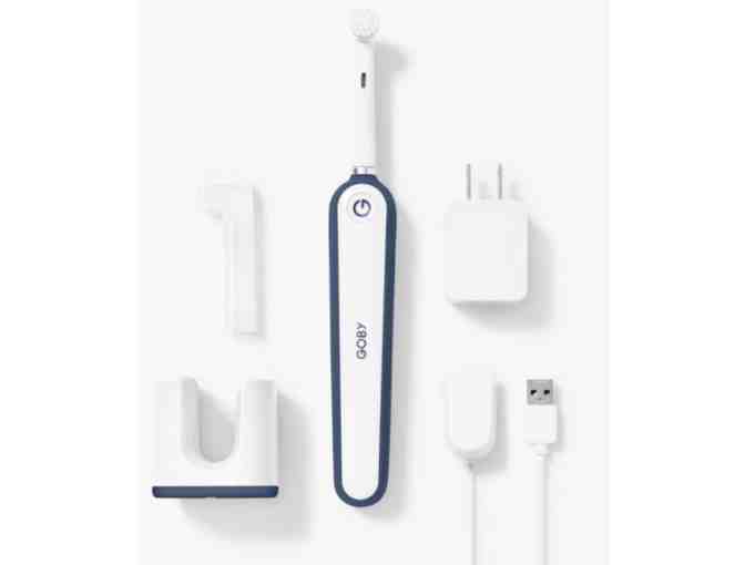 Electric GOBY toothbrush, t-shirt and bag from Botsford Orthodontics