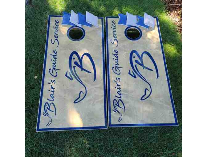Cornhole boards with logo and design of choice