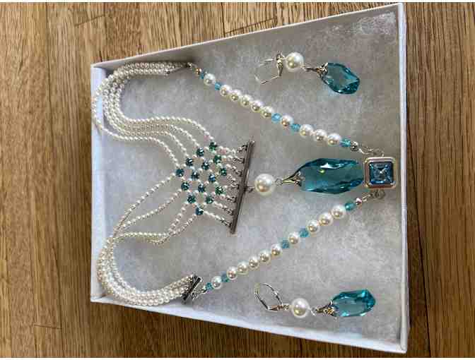 Daughter of Triton Necklace and Earring Set from Fire Mountain Gems and Beads