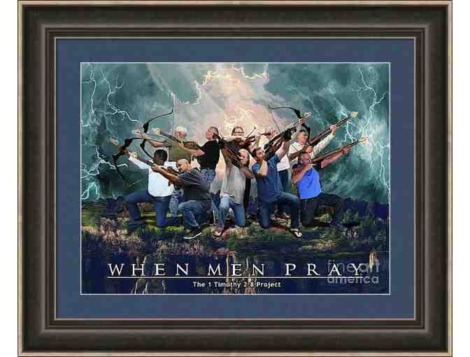 When Men Pray Painting by Todd L. Thomas