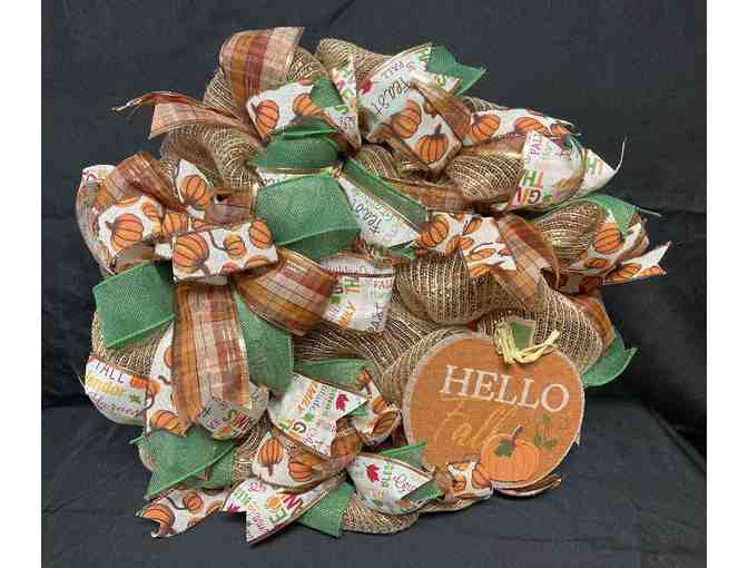 Handmade Thanksgiving Wreath from Leas Creations