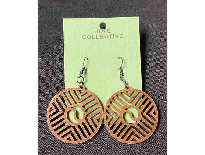 Wooden Handmade Earrings from Hope Collective