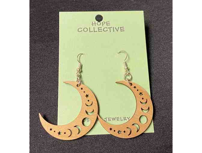 Moon and Stars Handmade Earrings from Hope Collective