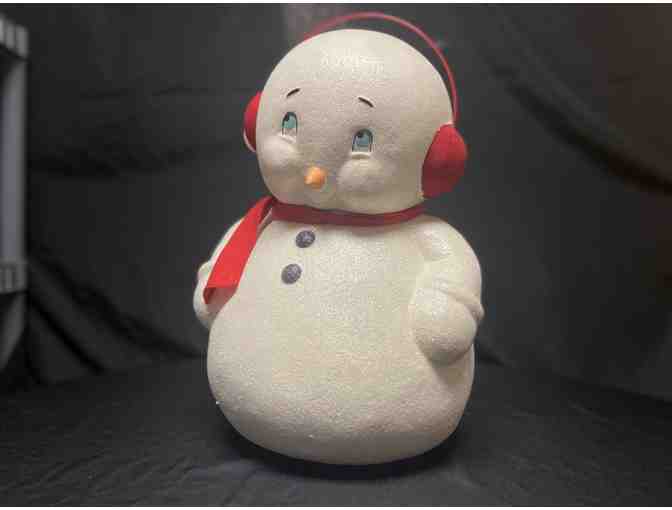 Large Bashful Snowman Christmas Decoration #1