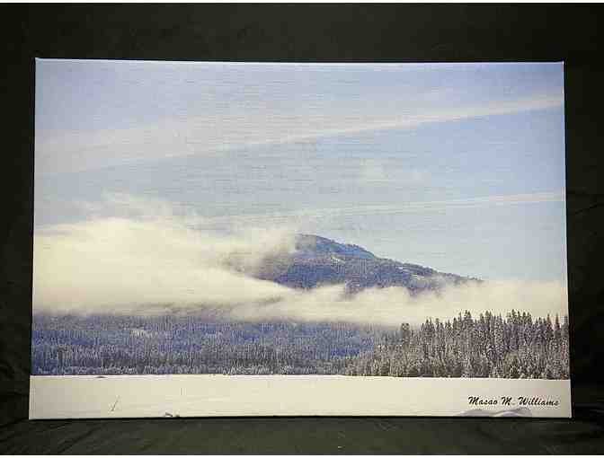 Oregon Winter Mountain Photo Canvas