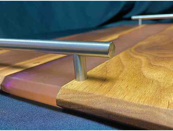 Handmade Wooden Charcuterie Board Tray with Handles from Dannal Designs