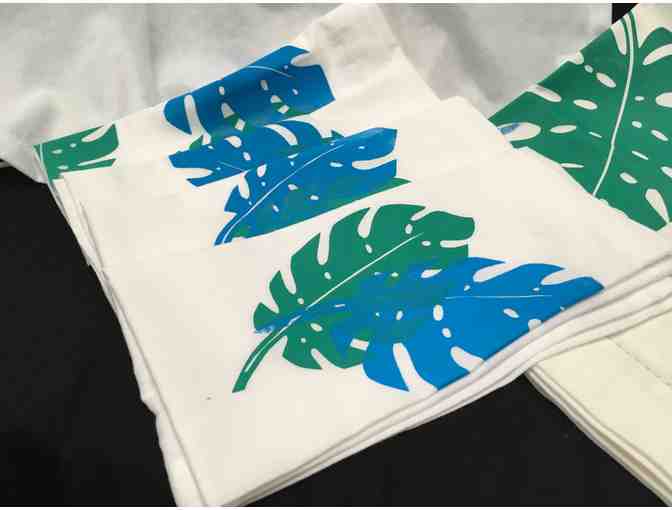 Tenth Grade Handprinted Tea-Towel Set (Blue/Green)