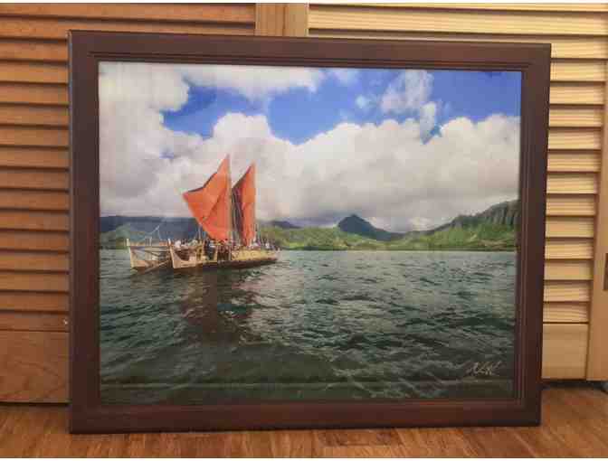Art: Large Framed Hokule'a Photograph (2 of 2) - Photo 1