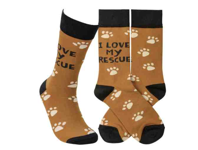 I Love My Rescue Socks - Photo 1