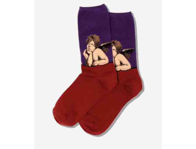 HOTSOX WOMENS RAPHAELS ANGELS CREW SOCKS - Photo 1