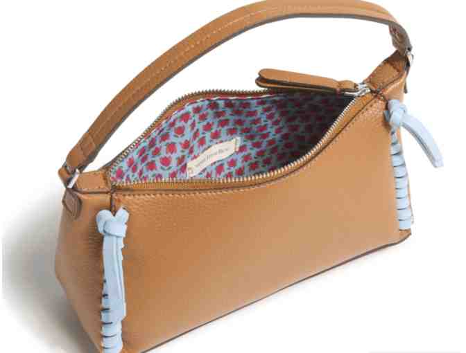 Vera Bradley Mini Slouchy Crossbody in Roasted Pecan and Cerulean