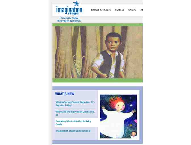 Imagination Stage: Two Tickets