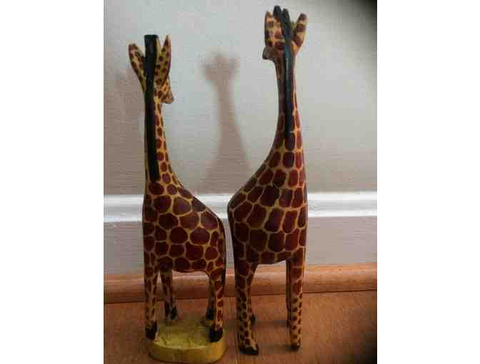 Hand-Carved Giraffes from Ghana