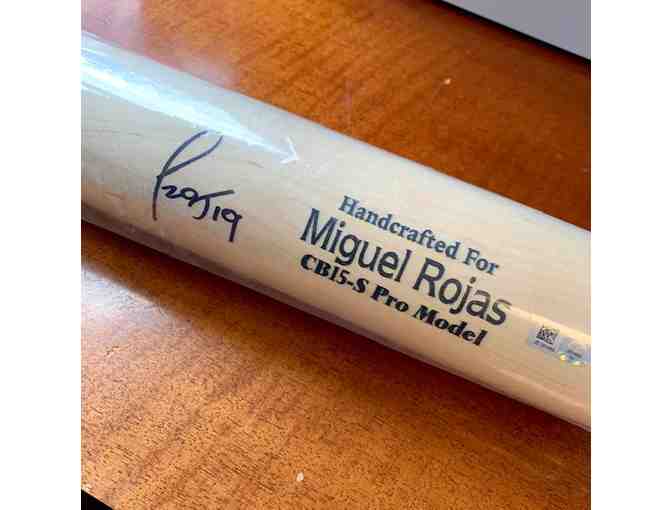 Miguel Rojas Team Issued Signed bat