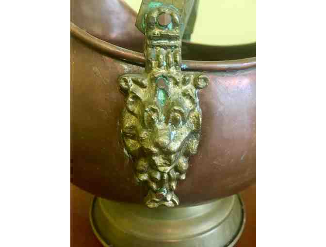 Antique Brass & Copper Bucket