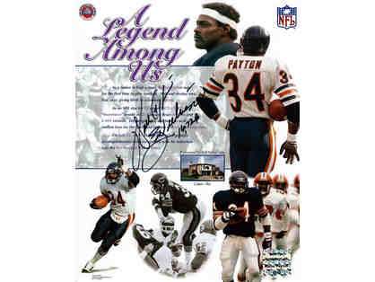 Walter Payton Chicago Bears Autographed Picture in Deluxe Frame