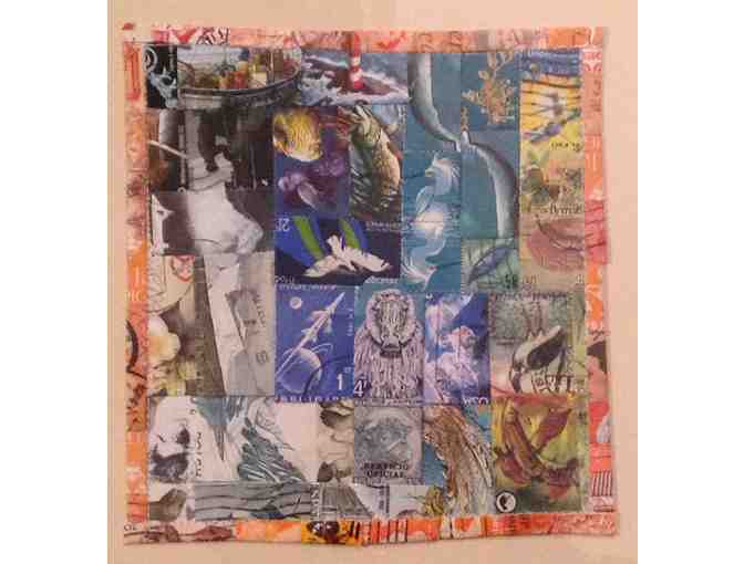 Framed Artwork - Postage Stamp Mini-Quilt