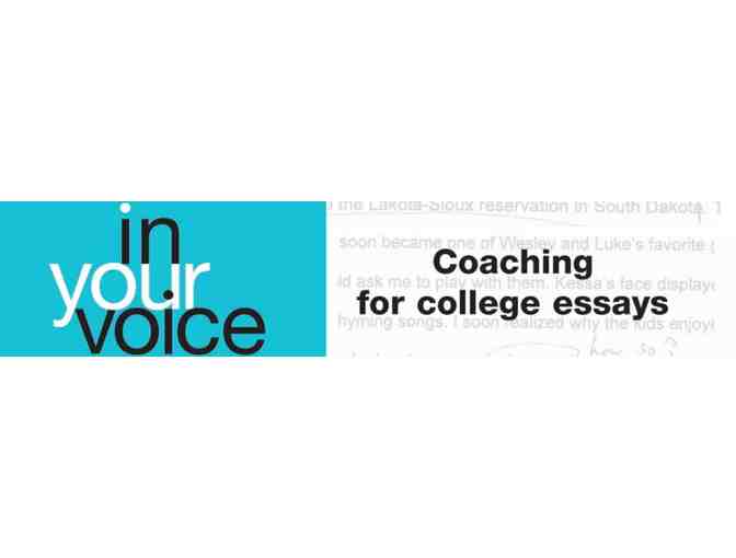 In Your Voice: Two Sessions of Coaching for College and Other Essays