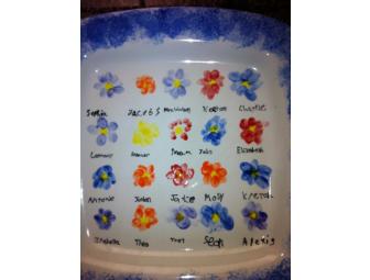 Mrs. Woolsey's Class Handpainted Serving Dish