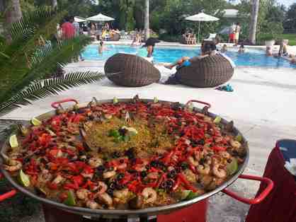 Paella Party by the Pool