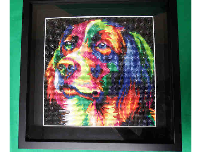 Framed Dog Diamond Art