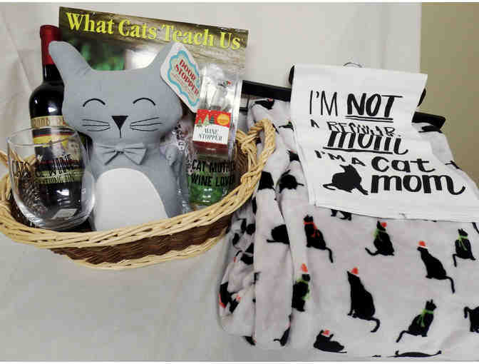 'I'm a wine mom...I mean a cat mom!' Gift Basket!