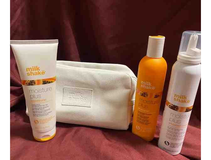Basket of Hair Care Products and Bath Goodies
